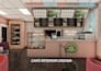 design modern restaurant, cafe, coffee shop, kiosk or food interior in 3d